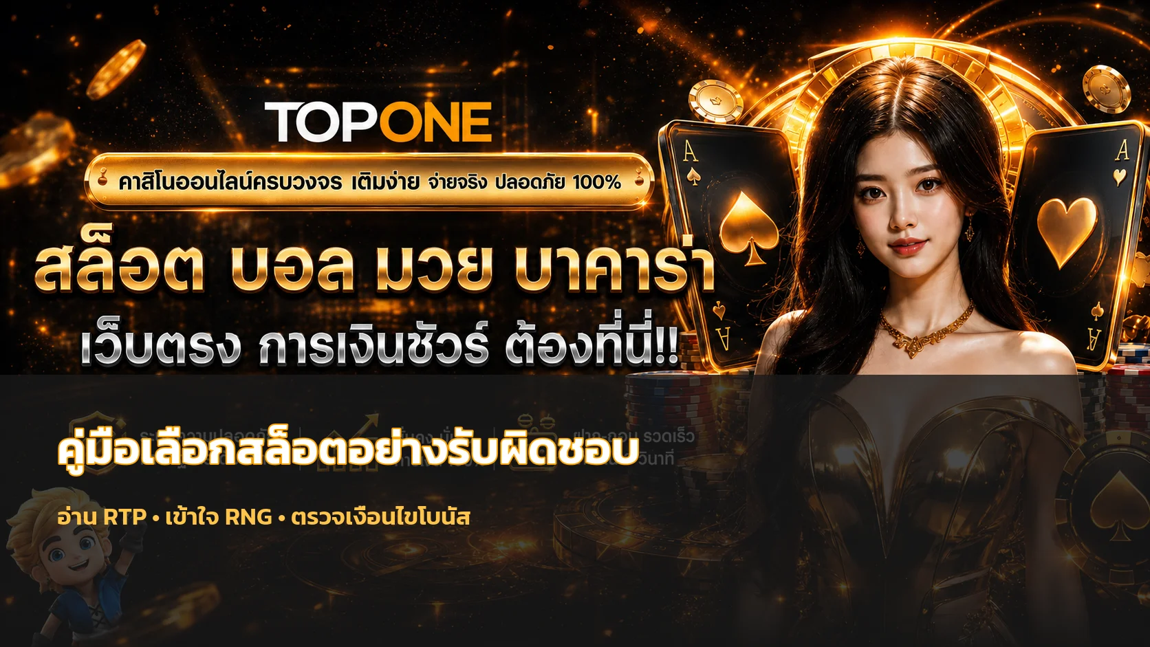 TOPONE คู่มือเลือกสล็อตเว็บตรงอย่างรับผิดชอบ